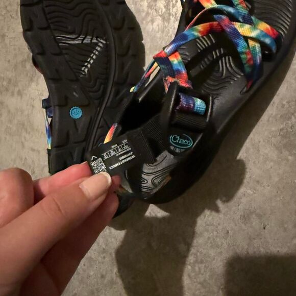 Chaco Z/Volv X2 Strappy Sandals - Rainbow Tie-dye | Like New | Size 7 - Picture 5 of 8